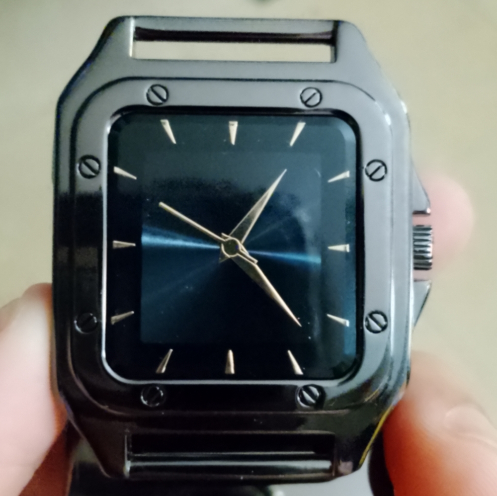 Sleek Black Square Watch